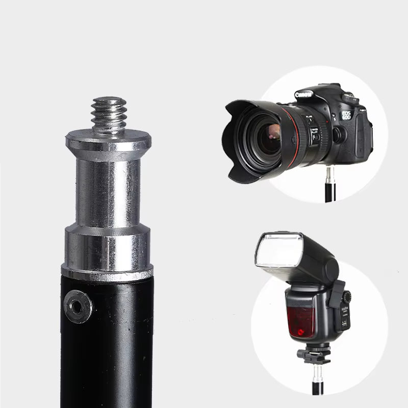 2M Tripod for Phone Mobilephone Selfie Stick Adjustable Light Stand 1/4 Screw Head for Photo Studio Flaes Photographic