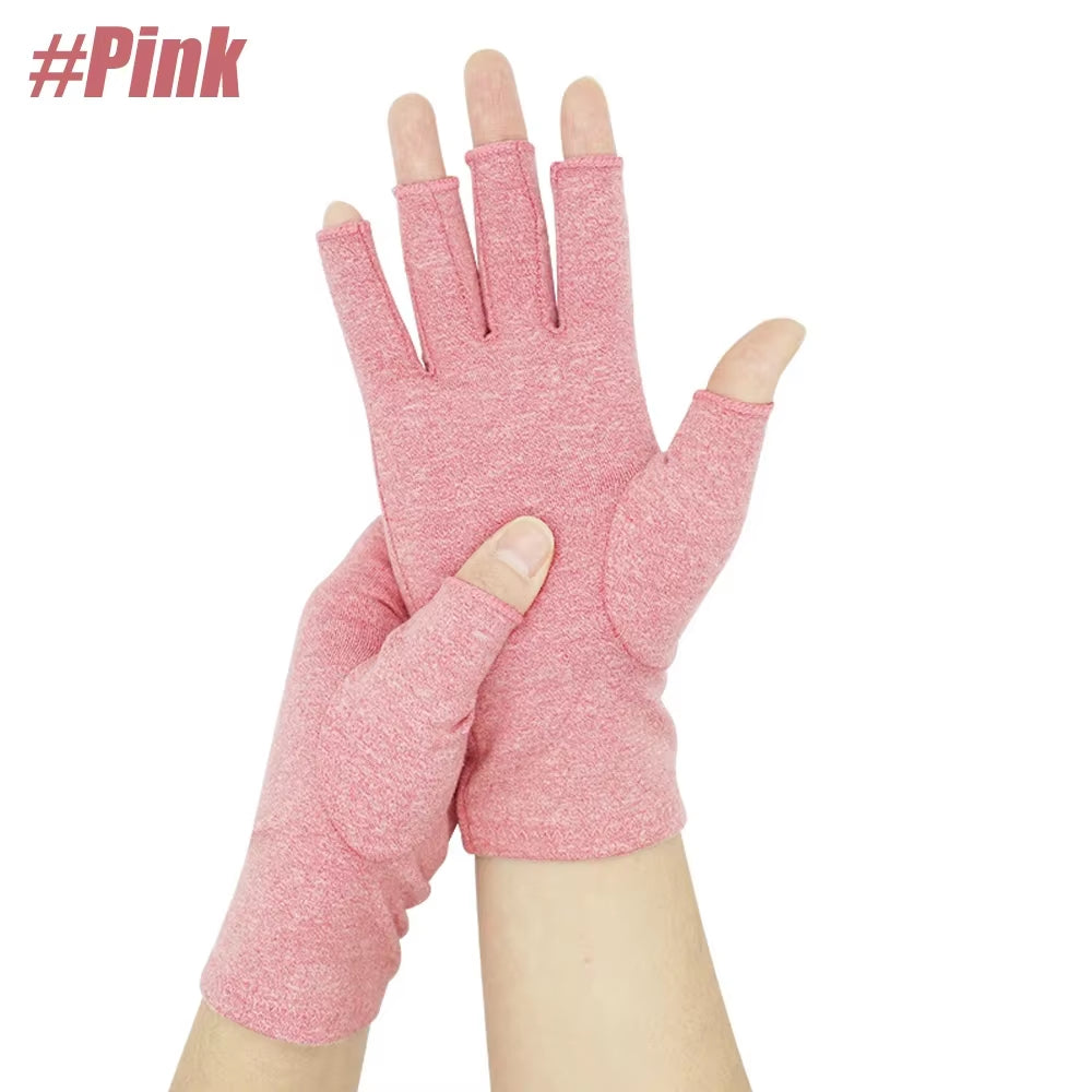 1Pair Arthritis Gloves Women Men, Carpal Tunnel, Rheumatiod, Tendonitis, Fingerless Hand Thumb Compression Gloves