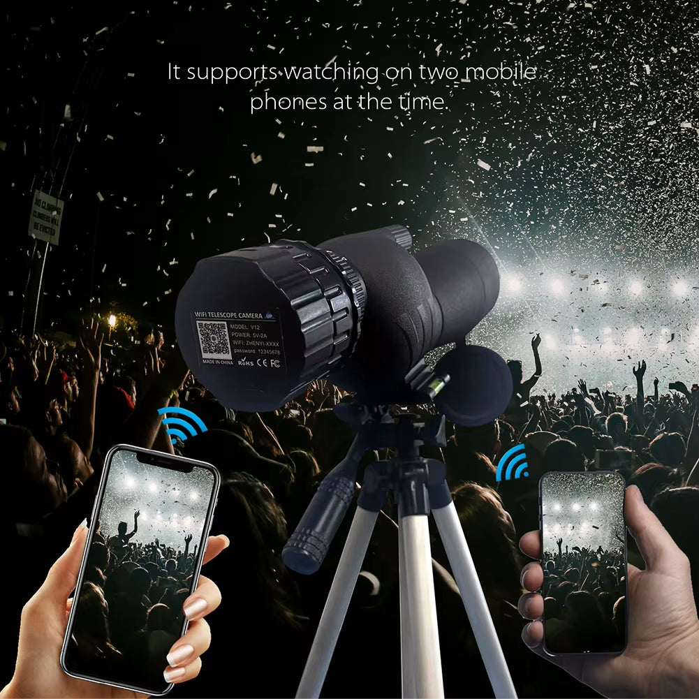 2K 4 Million High-Definition Wifi Telescope Eyepiece Camera Fits 25Mm-50Mm Optical Telescopes and Microscopes for Bird Watching