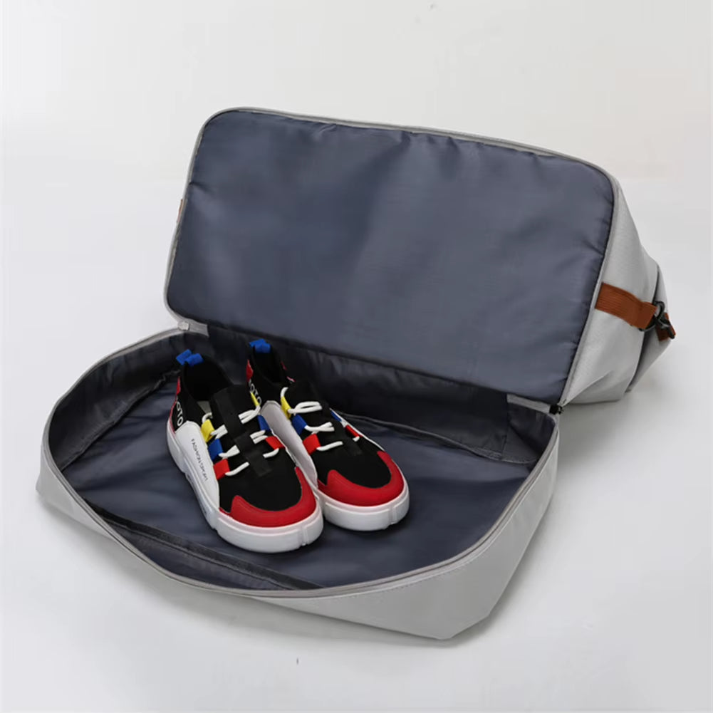 Large Capacity Weekender Travel Bag Lightweight Foldable Duffle with Shoe Compartment Sports Fitness Carry on Bag for Women Men