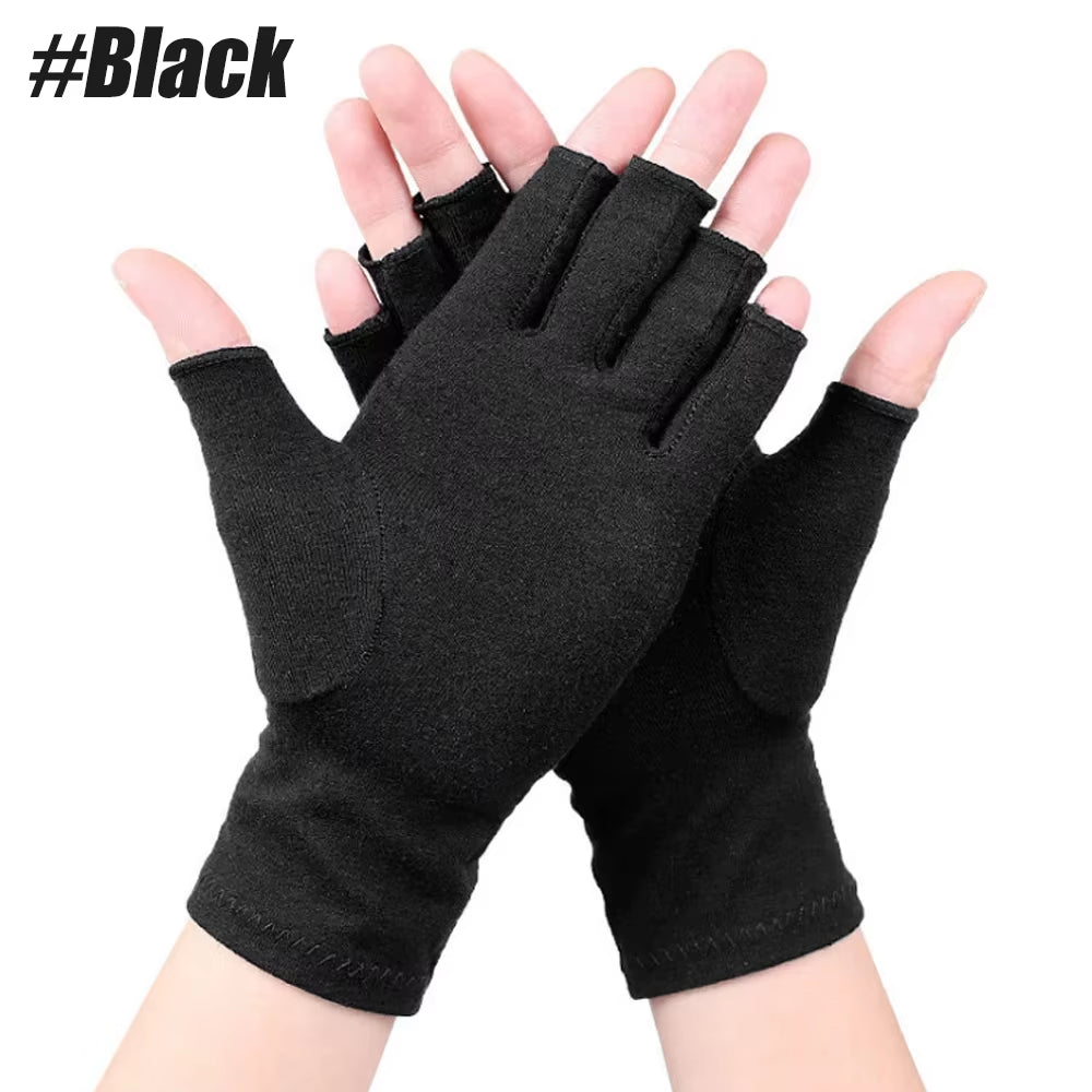 1Pair Arthritis Gloves Women Men, Carpal Tunnel, Rheumatiod, Tendonitis, Fingerless Hand Thumb Compression Gloves